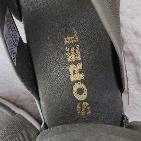 Sorel Out N' About Earth Tone Strappy Sandals Back Zip Closure Size 8 - Picture 9 of 12